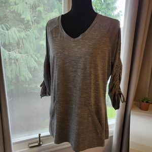 REI dry-fit V-neck